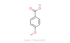 CAS:100-09-4_对甲氧基苯甲酸的分子结构