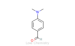 CAS:100-10-7_对二甲胺基苯甲醛,对-二甲胺基苯甲醛的分子结构