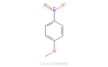 CAS:100-17-4_4-硝基苯甲醚的分子结构