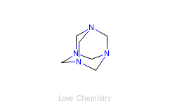 CAS:100-97-0_乌洛托品的分子结构