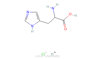 CAS:1007-42-7_L-组氨酸盐酸盐的分子结构