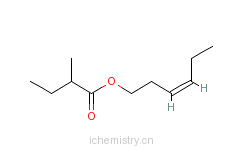 CAS:10094-41-4_2-甲基丁酸-3-己烯醇酯的分子结构