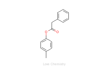 CAS:101-94-0_苯乙酸对甲酚酯的分子结构