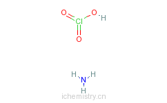 CAS:10192-29-7_氯酸铵的分子结构