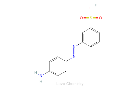 CAS:102-23-8_4-氨基苯基偶氮苯-3'-磺酸的分子结构