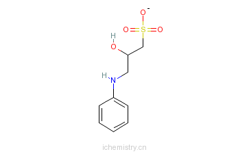 CAS:102601-34-3_3-(环己氨基)-2-羟基-1-丙磺酸钠盐的分子结构
