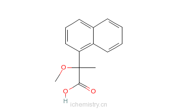 CAS:102691-93-0_(S)-(+)-2-甲氧基-2-(1-萘基)丙酸的分子结构