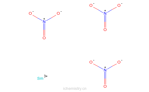 CAS:10361-83-8_硝酸钐的分子结构