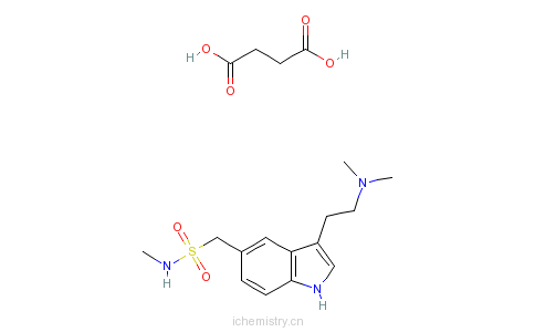 CAS:103628-48-4_琥珀酸舒马曲坦的分子结构