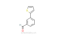 CAS:103668-99-1_3-(2-噻吩基)苯甲醛的分子结构