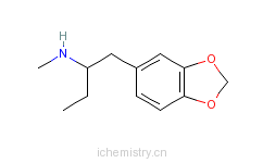 CAS:103818-46-8_N-甲基-1-(3,4-亚甲二氧基苯基)-2-丁胺的分子结构