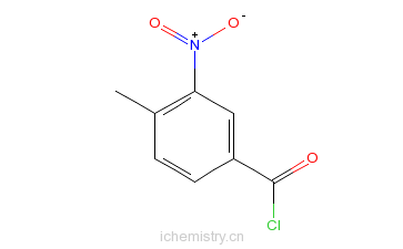 CAS:10397-30-5_3-硝基-4-甲基苯甲酰氯的分子结构