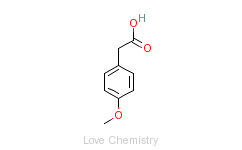 CAS:104-01-8_对甲氧基苯乙酸的分子结构