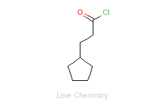 CAS:104-97-2_3-环戊基丙酰氯的分子结构