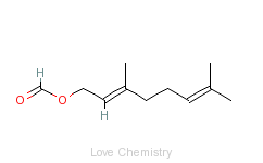 CAS:105-86-2_甲酸香叶酯的分子结构