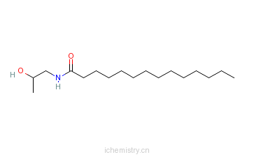 CAS:10525-14-1_N-(2-羟丙基)十四酰胺的分子结构