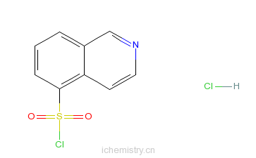CAS:105627-79-0_异喹啉-5-磺酰氯盐酸盐的分子结构