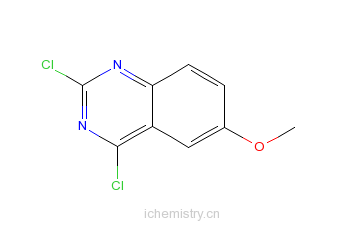 CAS:105763-77-7_2,4-二氯-6-甲氧基喹唑啉的分子结构