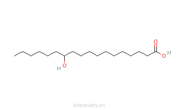 CAS:106-14-9_12-羟基硬脂酸的分子结构