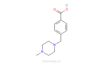 CAS:106261-48-7_4-(4-甲基哌嗪-1-基甲基)苯甲酸的分子结构