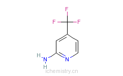 CAS:106447-97-6_2-氨基-4-三氟甲基吡啶的分子结构
