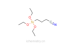 CAS:1067-47-6_3-氰丙基三乙氧基硅的分子结构