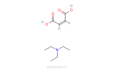 CAS:1069-58-5_(2Z)-2-丁烯二酸与N,N-二乙基乙胺化合物的分子结构
