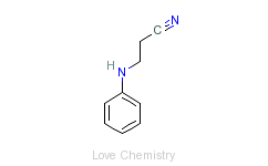 CAS:1075-76-9_3-(苯氨基)丙腈的分子结构