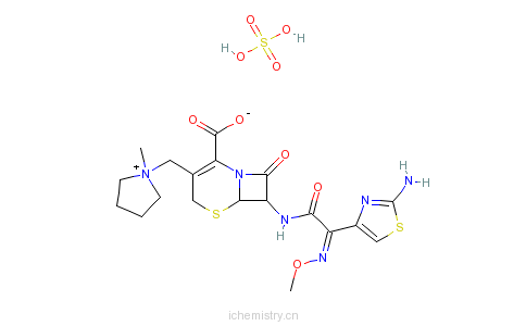 CAS:107648-78-2_头孢吡肟硫酸盐的分子结构