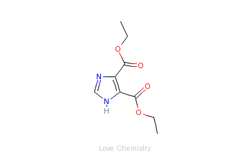 CAS:1080-79-1_1H-咪唑-4,5-二甲酸二乙酯的分子结构