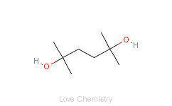 CAS:110-03-2_2,5-二甲基-2,5-己二醇的分子结构
