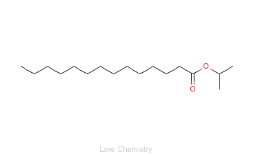CAS:110-27-0_肉豆蔻酸异丙酯的分子结构