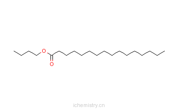 CAS:111-06-8_棕榈酸丁酯的分子结构