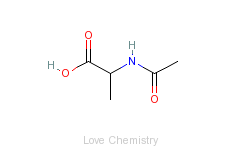CAS:1115-69-1_N-乙酰-DL-丙氨酸的分子结构