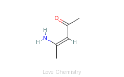 CAS:1118-66-7_4-氨基-3-戊烯-2-酮的分子结构