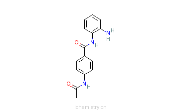 CAS:112522-64-2_4-乙酰氨基-N-(2'-氨基苯基)-苯甲酰胺的分子结构