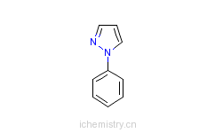 CAS:1126-00-7_1-苯基吡唑的分子结构