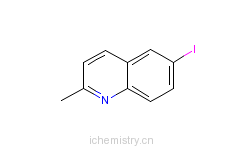 CAS:1128-62-7_6-碘-2-甲基喹啉的分子结构