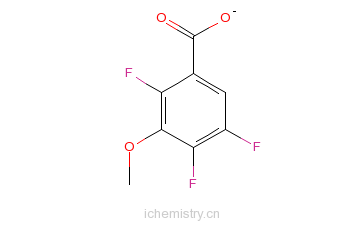 CAS:11281-65-5_2,4,5-三氟-3-甲氧基苯甲酸的分子结构