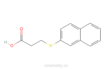 CAS:1141-45-3_3-(2-萘硫)丙酸的分子结构