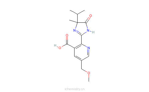CAS:114311-32-9_甲氧咪草烟的分子结构