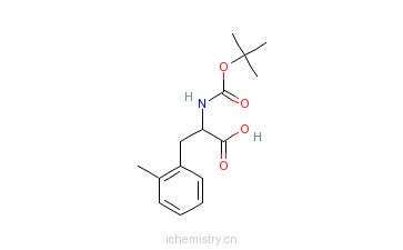 CAS:114873-05-1_BOC-L-2-甲基苯丙氨酸的分子结构