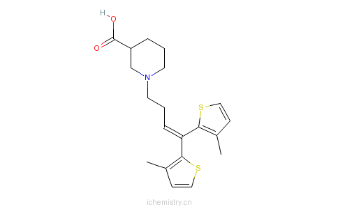 CAS:115103-54-3_噻加宾的分子结构