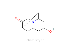 CAS:115956-07-5_内-六氢-8-羟基-2,6-亚甲基-2H-喹嗪-3(4H)-酮的分子结构