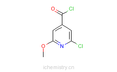 CAS:116853-97-5_2-氯-6-甲氧基异烟酰氯的分子结构