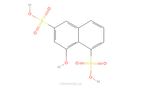 CAS:117-43-1_8-羟基-1,6-萘二磺酸的分子结构
