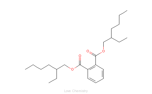 CAS:117-81-7_邻苯二甲酸二(2-乙基己)酯的分子结构