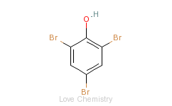 CAS:118-79-6_三溴苯酚的分子结构