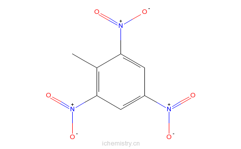 cas:118-96-7_2,4,6-三硝基甲苯的分子结构