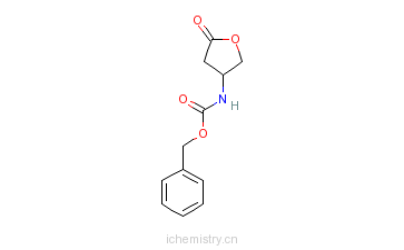 CAS:118399-28-3_(R)-5-氧代四氢呋喃-3-氨基甲酸苄酯的分子结构